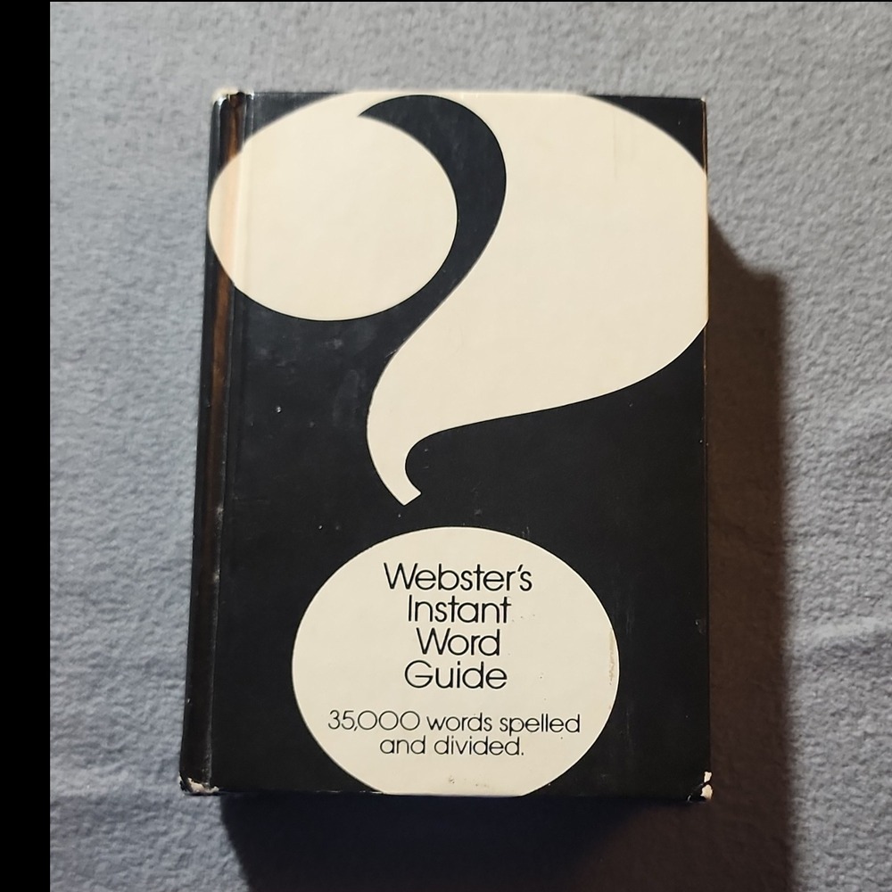 Webster's Instant Word Guide 35,000 Words Merriam-Webster Hardcover Dictionary